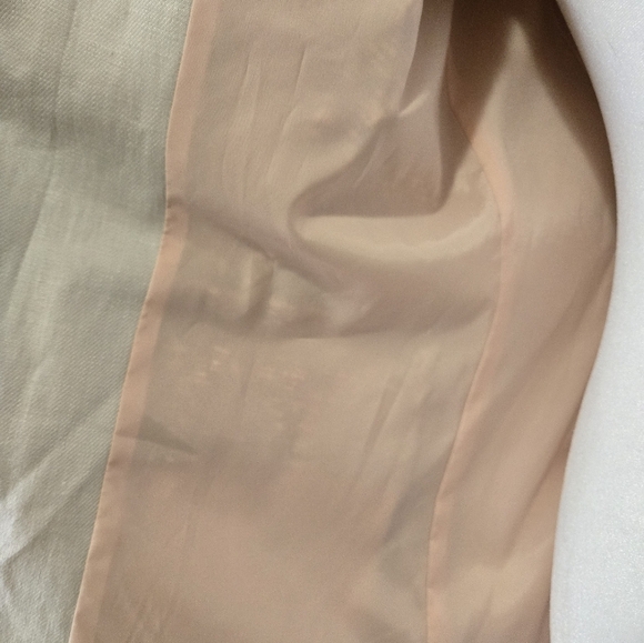 LAFAYETTE 148 Tan And Cream Knit Tweed Blazer. Size 8 - Picture 8 of 14